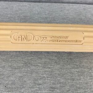 CanDo Twist n Bend Wrist Forearm Exerciser Tan Therapy Bar